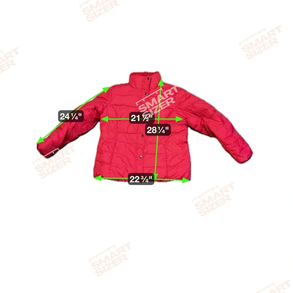 Lands' End Women’s Bold Red Snap/ Zip Winter Coat Size‎ XL